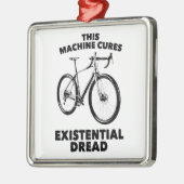 Deze machine geneest existentiële gevreesde fiets metalen ornament (Links)