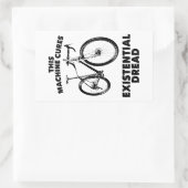Deze machine geneest existentiële gevreesde fiets rechthoekige sticker (Tas)