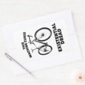 Deze machine geneest existentiële gevreesde fiets rechthoekige sticker (Envelop)