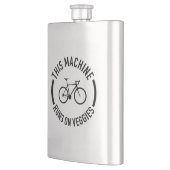 Deze machine rijdt op de veggies fiets flacon (Links)