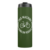 Deze machine rijdt op de veggies fiets thermosbeker (Voorkant)