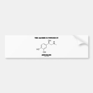 Deze machine wordt aangedreven door adrenaline bumpersticker