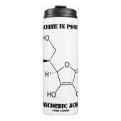 Deze machine wordt aangedreven door ascorbinezuur  thermosbeker (Voorkant)