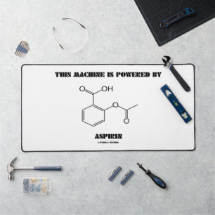 Deze machine wordt aangedreven door aspirine chemi bureaumat