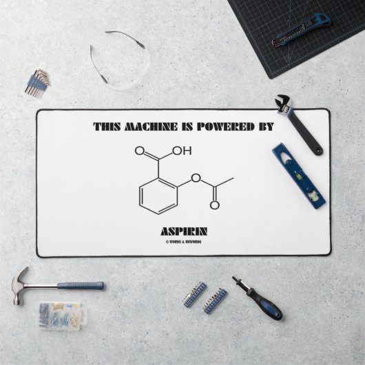 Deze machine wordt aangedreven door aspirine chemi bureaumat (Werkstation)