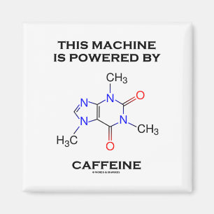 Deze machine wordt aangedreven door cafeïne (mole magneet