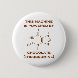 Deze machine wordt aangedreven door chocolade (the ronde button 5,7 cm
