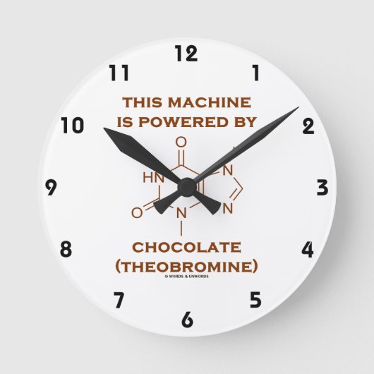 Deze machine wordt aangedreven door chocolade (the ronde klok (Voorkant)