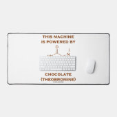 Deze machine wordt aangedreven door chocolade theo bureaumat (Keyboard & Muis)