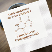 Deze machine wordt aangedreven door chocolade theo servet