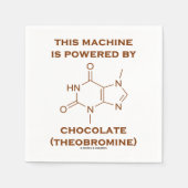 Deze machine wordt aangedreven door chocolade theo servet (Voorkant)