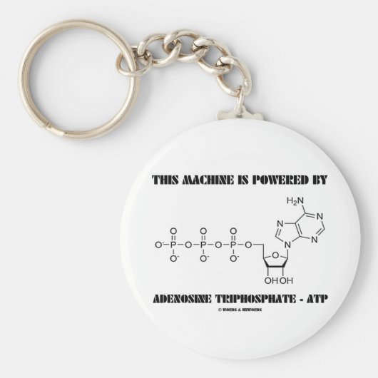 Deze machine wordt aangedreven door denosine-trifo sleutelhanger (Voorkant)