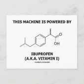 Deze machine wordt aangedreven door ibuprofen (vit briefkaart (Voorkant)