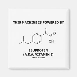 Deze machine wordt aangedreven door ibuprofen (vit magneet