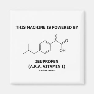 Deze machine wordt aangedreven door ibuprofen (vit magneet