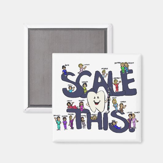 deze-magneet schalen magneet (Voorkant / Achterkant)