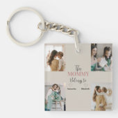 Deze mama behoort toe aan - aangepaste foto | sleutelhanger (voorkant)