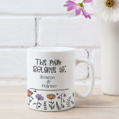Deze mama behoort tot Bloemen Moeder Gift Custom Koffiemok