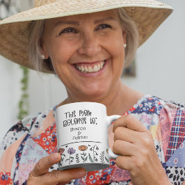 Deze mama behoort tot Bloemen Moeder Gift Custom Koffiemok