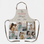 Deze mama behoort tot… gepersonaliseerd foto Schor Schort (Voorkant)