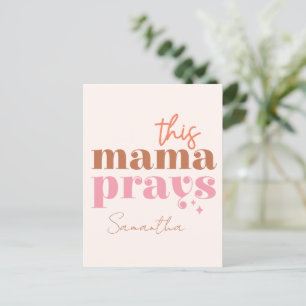 Deze Mama Bidt - Rustiek Boho Design Briefkaart