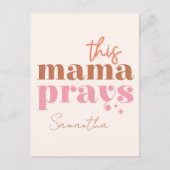 Deze Mama Bidt - Rustiek Boho Design Briefkaart (Voorkant)