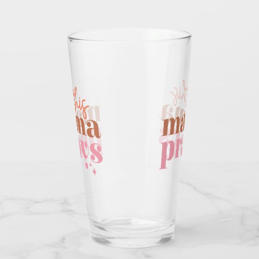 Deze Mama Bidt - Rustiek Boho Design Glas (Links)