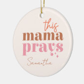 Deze Mama Bidt - Rustiek Boho Design Keramisch Ornament (Links)