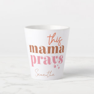 Deze Mama Bidt - Rustiek Boho Design Latte Mok