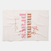 Deze Mama Bidt - Rustiek Boho Design Theedoek (Horizontaal)