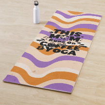 Deze mama draait op koffie & yoga retro golvend pa