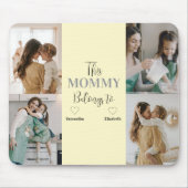 "Deze mama hoort bij" Custom Photo Mousepad Muismat (Voorkant)