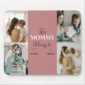 "Deze mama hoort bij" Custom Photo Mousepad Muismat (Voorkant)