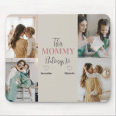 "Deze mama hoort bij" Custom Photo Mousepad Muismat (Voorkant)