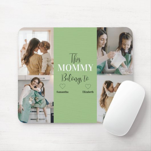 "Deze mama hoort bij" Custom Photo Mousepad Muismat (Met muis)