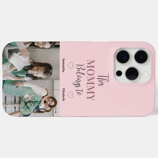 "Deze mama hoort bij" Custom Photo Phone Case (Achterkant (horizontaal))