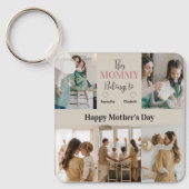 Deze mama hoort bij - gepersonaliseerde foto | sleutelhanger (Voorkant)