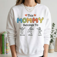 Deze mama hoort bij speelse familie lettertype