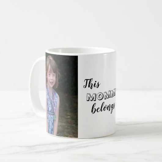 Deze mama hoort tot de aangepaste foto koffiemok (Voorkant links)