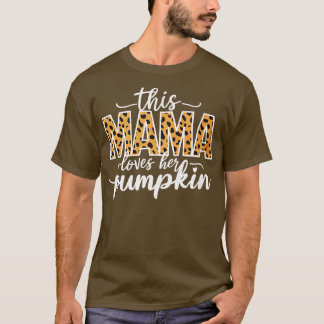 Deze mama houdt van haar pompoen t-shirt
