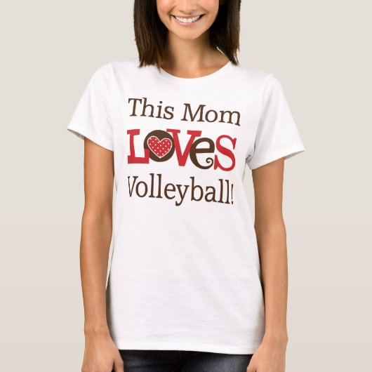 Deze mama houdt van Volleyball T-shirt (Voorkant)