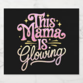 Deze mama is gloeiende Moederdag Bier Etiket (Enkel label)