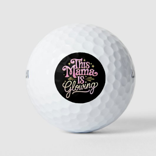 Deze mama is gloeiende Moederdag Golfballen (Voorkant)