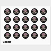 Deze mama is gloeiende Moederdag Ronde Sticker (Vel)