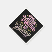 Deze mama is gloeiende Moederdag Servet (Hoek)