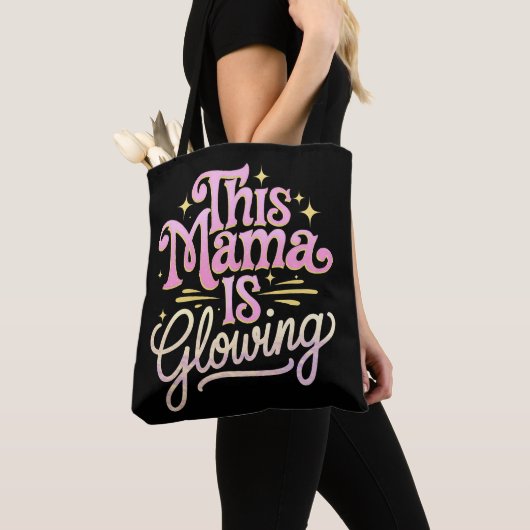 Deze mama is gloeiende Moederdag Tote Bag (Dichtbij)