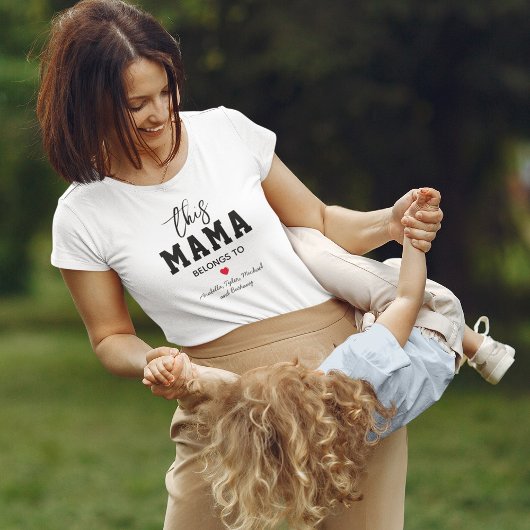 Deze mama is van mama t-shirt
