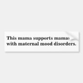 Deze mama ondersteunt Mamas-Bumperstickers Bumpersticker (Voorkant)