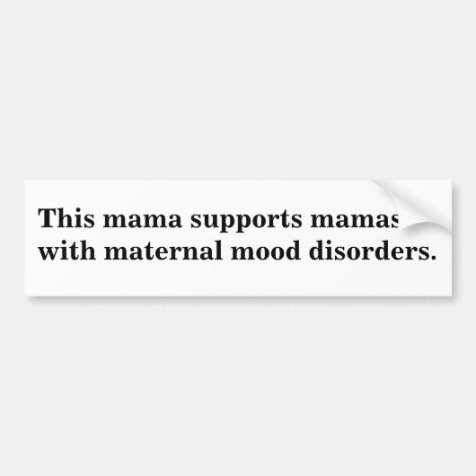 Deze mama ondersteunt Mamas-Bumperstickers Bumpersticker (Voorkant)