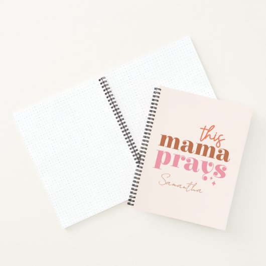 Deze mama Prays Notitieboek (Binnen)
